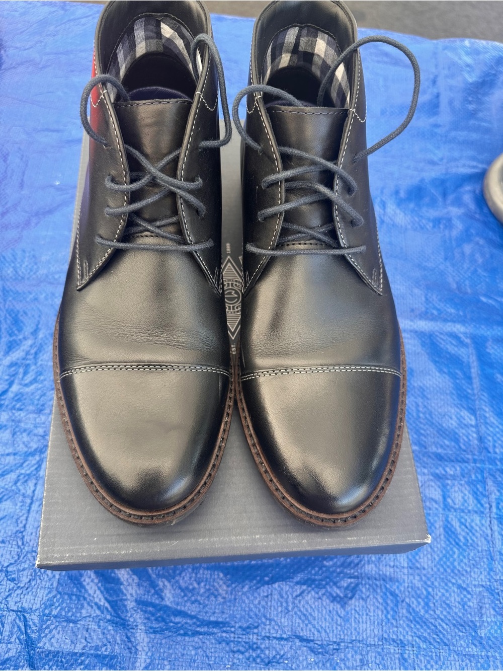 Bostonian Black Leather Chukka Boots